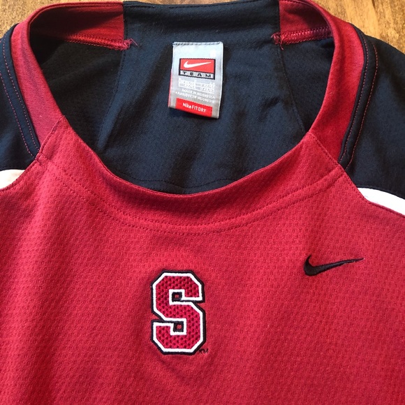 Nike FitDry Stanford Mesh Two-Tone Workout Shirt - Picture 3 of 10